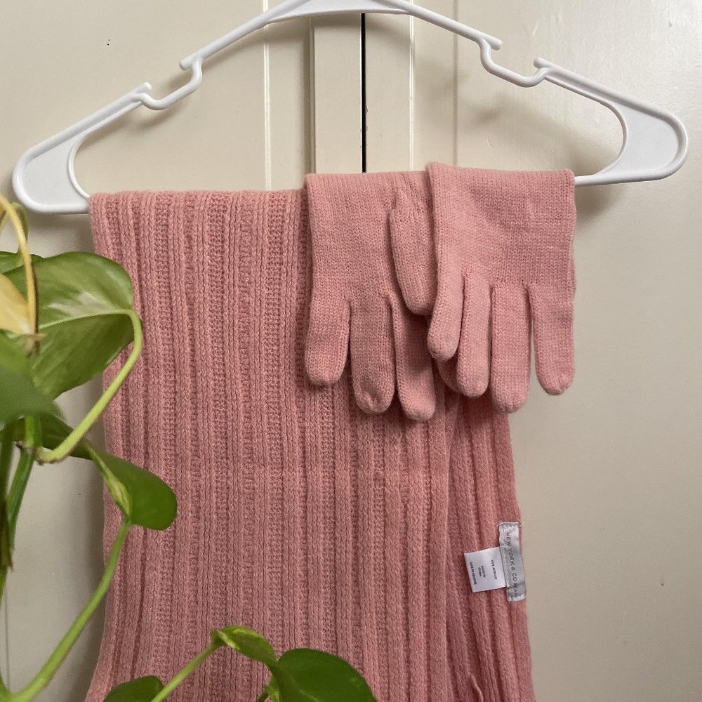 NEW YORK & COMPANY Scarves with Gloves (NWT)